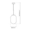 MILAGRO ML0323 Lampa wisząca ALIAS BLACK 1xE14 fi 240