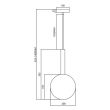 MILAGRO ML0328 Lampa wisząca NIKO GOLD 1xG9 fi 200