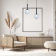 MILAGRO ML0329 Lampa wisząca NIKO BLACK 1xG9 fi 200