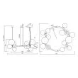 MILAGRO ML0334 Lampa wisząca MILA 14xG9