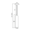 MILAGRO ML0338 Lampa wisząca PAX GOLD 1xG9