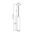 MILAGRO ML0338 Lampa wisząca PAX GOLD 1xG9