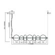 MILAGRO ML0348 Lampa wisząca DAPHNE SMOKED 40W