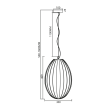 MILAGRO ML0350 Lampa wisząca BRAGA WHITE 1xE27