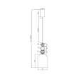 MILAGRO ML0357 Lampa wisząca ARTE 12W LED śr. 16cm mosiądz