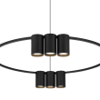 MILAGRO ML0373 Lampa wisząca (koło) GENESIS BLACK 10xGU10