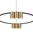 MILAGRO ML0375 Lampa wisząca (koło) GENESIS BLACK GOLD 10xGU10