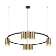MILAGRO ML0375 Lampa wisząca (koło) GENESIS BLACK GOLD 10xGU10