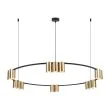 MILAGRO ML0378 Lampa wisząca (koło) GENESIS BLACK GOLD 15xGU10