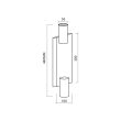 MILAGRO ML0380 GENESIS WALL BLACK GOLD 2xGU10