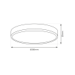 MILAGRO ML0439 Plafon MAQ 24W 3CCT Czarny