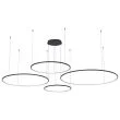 MILAGRO ML0848 Lampa wisząca Saturno Czarny 120W LED
