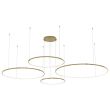 MILAGRO ML0849 Lampa wisząca Saturno Gold 120W LED