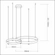 MILAGRO ML0997 Lampa wisząca ELEGANCE 72W LED