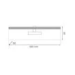 MILAGRO ML1002 Kinkiet PRADO Black 11W LED 3000K
