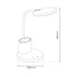 MILAGRO ML1015 Lampka biurkowa SCUOLA BLACK 5W LED