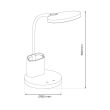 MILAGRO ML1016 Lampka biurkowa Scuola Biały 5W LED