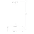 MILAGRO ML1065 Lampa wisząca DISC 38W LED