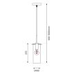 MILAGRO ML1072 Lampa wisząca PADOVA 1xE27
