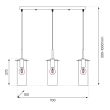 MILAGRO ML1073 Lampa wisząca PADOVA 3xE27
