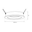 MILAGRO ML1076 Oprawa podtynkowa Redondo Czarny 1xAR111 GU10