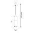 MILAGRO ML1088 Lampa wisząca Ricky Czarny 1xGU10