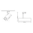 MILAGRO ML1110 Reflektor Sumba 20W 2700/4000K Biały 3 Obwodowy