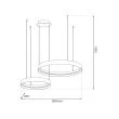 MILAGRO ML1187 Lampa wisząca ORBITA 72W LED