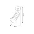 MILAGRO ML1203 Oprawa Tulip Spot Czarny 1xGU10