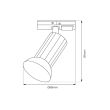 MILAGRO ML1205 Oprawa Tulip Track Czarny 1xGU10