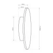 MILAGRO ML1286 Kinkiet Disk 12W 3CCT IP65 Czarny