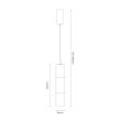 MILAGRO ML1395 Lampa wisząca BATO Cashmere 4W LED