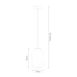 MILAGRO ML1405 Lampa wisząca VASO 3 AMBER 4W