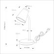 MILAGRO ML1442 Lampka Biurkowa Chico 4,5W 4000K Biały