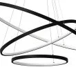 MILAGRO ML1543 Lampa wisząca HOOP BLACK 93W LED