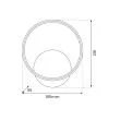MILAGRO ML1544 Kinkiet HOOP GOLD 7W LED
