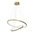 MILAGRO ML1546 Lampa wisząca HOOP GOLD 51W LED