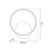 MILAGRO ML1548 Kinkiet HOOP CHROME 7W LED