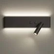 MILAGRO ML1568 Kinkiet Resort Czarny prawy 10W + 3W LED 4000K