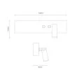 MILAGRO ML1568 Kinkiet Resort Czarny prawy 10W + 3W LED 4000K