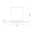 MILAGRO ML1575 Lampa wisząca ANCONA 36W LED 4000K