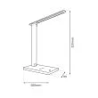 MILAGRO ML1630 Lampka biurkowa Post Black 5W LED
