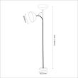 MILAGRO ML1633 Lampa podłogowa ZACK White 1xE27
