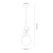 MILAGRO ML1721 Lampa wisząca Astronauta