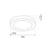 MILAGRO ML1788 Plafon Evora Biały Round 24W 3CCT