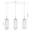 MILAGRO ML1804 Lampa wiszaca Vesta 3xE27