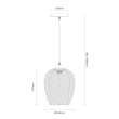 MILAGRO ML1807 Lampa wisząca ALMA 1xE27