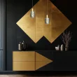 MILAGRO ML1816 Lampa wisząca Arcadia Gold 1xE27