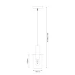 MILAGRO ML1816 Lampa wisząca Arcadia Gold 1xE27
