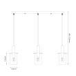 MILAGRO ML1817 Lampa wisząca Arcadia Gold 3xE27